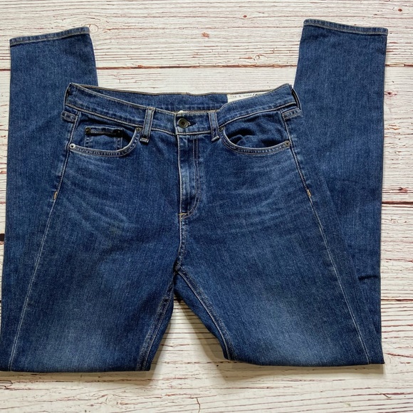 Rag & Bone 10” Dre High Rise Slim Boyfriend Jeans in Worn Wash Sz 27 - Picture 4 of 15